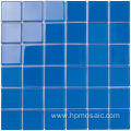 Glass mosaic tile for swimming pools